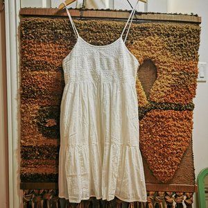 GAP NWOT white cotton sundress with pockets